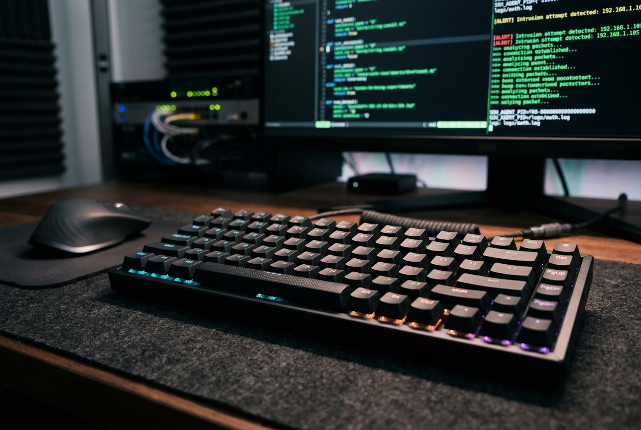 Teclado mecánico enfocado en seguridad